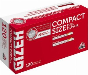 Gizeh Compact Size 7,2mm Zigarettenhülsen 120 Stück