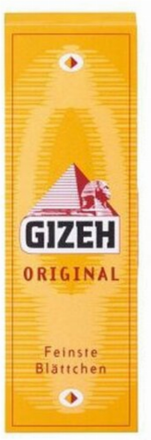 Gizeh Zigarettenpapier Gelb Original 1x50 Blatt Einzelpackung