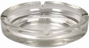 Glas Aschenbecher glasklar rund