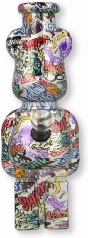 Glas Bong Bear mit Glaschillum