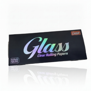Glass Clear Transparent King Size Slim Longpapers aus Zellulose 40 Blatt