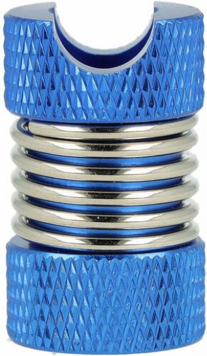 Glutkiller mit Rautenmuster Blau