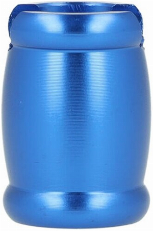 Gluttöter Cool Alu mit Zigarettenablage glatt blau