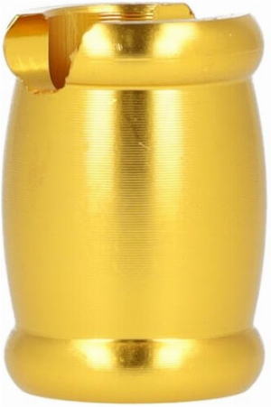 Gluttöter Cool Alu mit Zigarettenablage glatt gold