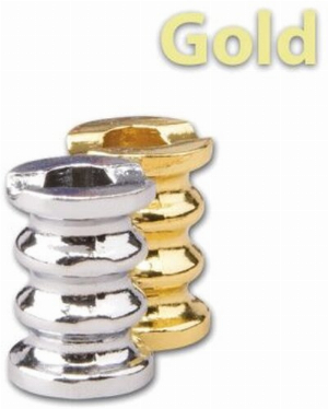 Gluttöter Gold mit Wellen für Zigaretten Aschenbecher