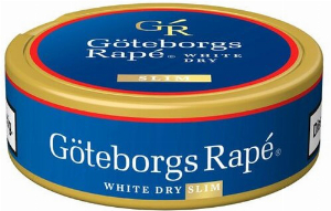 Göteborgs Rape Snus Slim White Dry Chewing Bags 13,2g Dose