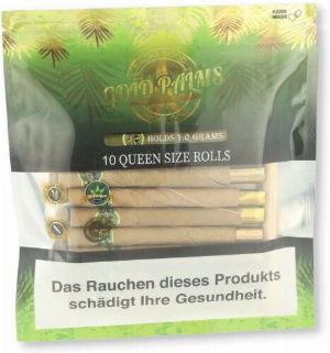 Gold Palms Queen Size Blunt Rolls 10 Stück