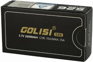Golisi 18650er Akku Batterie mit 2600 mAh S26