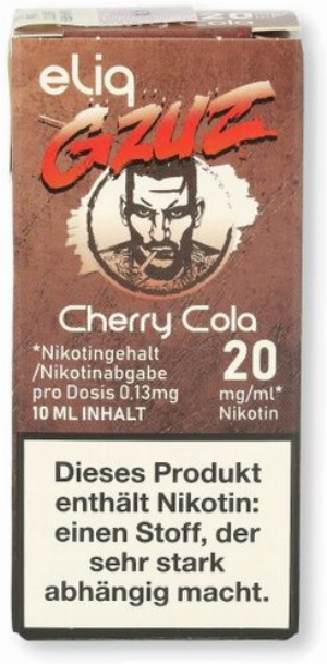 Gzuz eliq Nikotinsalz Liquid Cherry Cola 20mg/ml