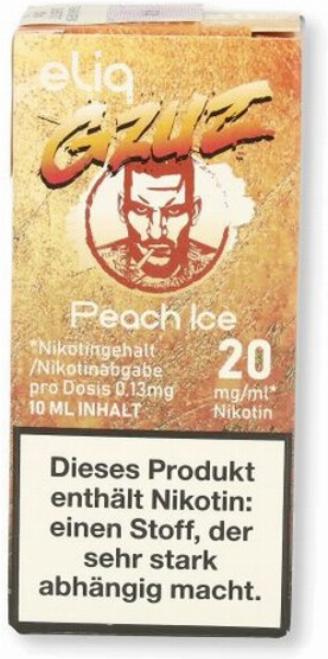 Gzuz eliq Nikotinsalz Liquid Peach Ice 20mg/ml