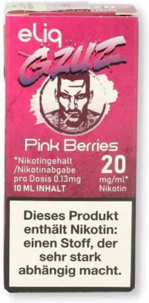 Gzuz eliq Nikotinsalz Liquid Pink Berries 20mg/ml