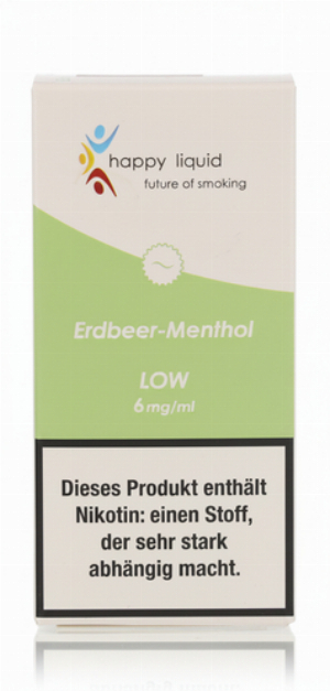 Happy Liquid Erdbeer-Menthol Low 6mg Liquid