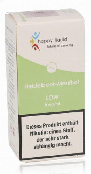Happy Liquid Heidelbeer-Menthol Low 6mg Liquid