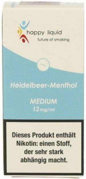Happy Liquid Heidelbeer-Menthol Medium 12mg Liquid