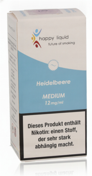 Happy Liquid Heidelbeere Medium 12mg Liquid