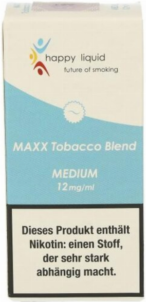 Happy Liquid Maxx Tobacco Blend Medium 12mg Liquid