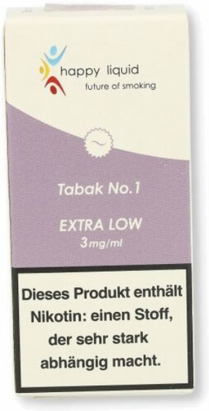 Happy Liquid Tabak No. 1 Extra Low 3mg Liquid