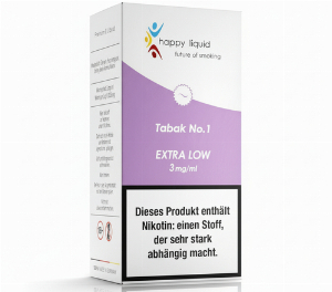 Happy Liquid Tabak No. 1 Extra Low 3mg Liquid