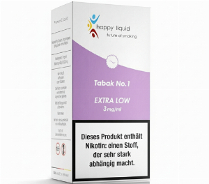 Happy Liquid Tabak No. 1 Extra Low 3mg Liquid