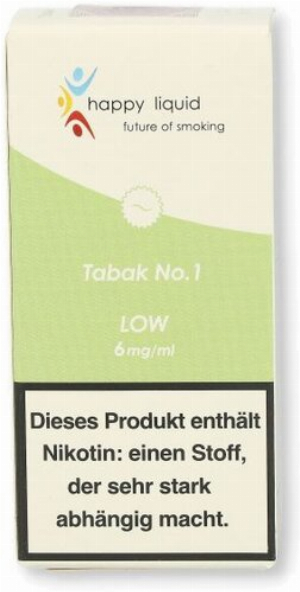 Happy Liquid Tabak No. 1 Low 6mg Liquid