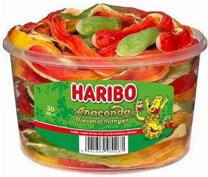 Haribo Anaconda Riesenschlangen 30 Stück Dose