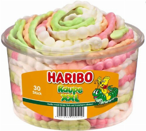 Haribo XXL Raupe 30 Stück Dose
