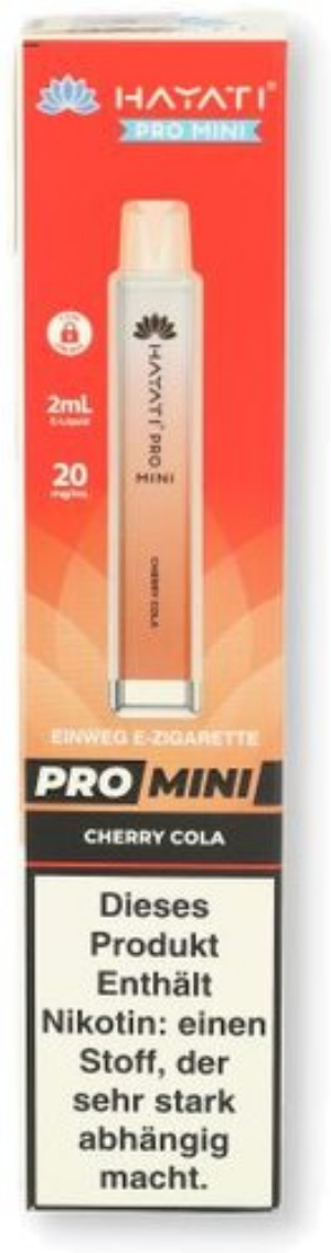 Hayati Pro Mini Einweg E-Zigarette Cherry Cola 20mg/ml