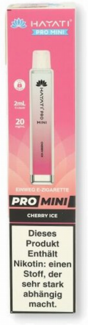 Hayati Pro Mini Einweg E-Zigarette Cherry Ice 20mg/ml