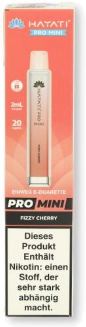 Hayati Pro Mini Einweg E-Zigarette Fizzy Cherry 20mg/ml