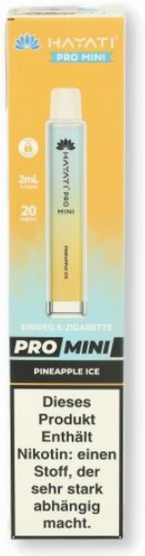Hayati Pro Mini Einweg E-Zigarette Pineapple Ice 20mg/ml