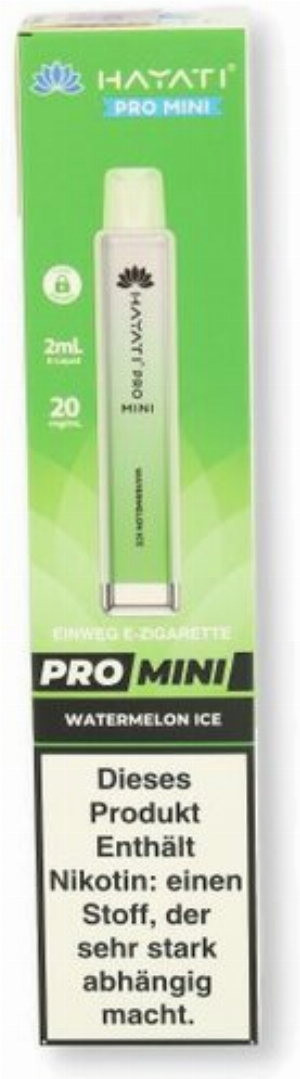 Hayati Pro Mini Einweg E-Zigarette Watermelon Ice 20mg/ml