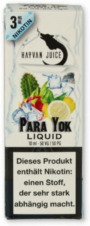 Hayvan Juice Para Yok Liquid 3mg 10ml