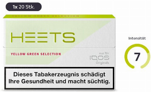 HEETS Yellow Green Tobacco Sticks für IQOS 1 x 20 Stück