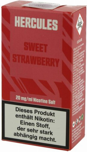 Hercules Sweet Strawberry Nikotinsalz Liquid 10ml 20mg