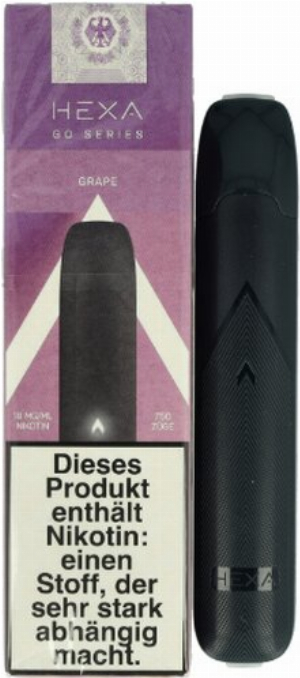 Hexa Go Grape Einweg E-Zigarette 18mg