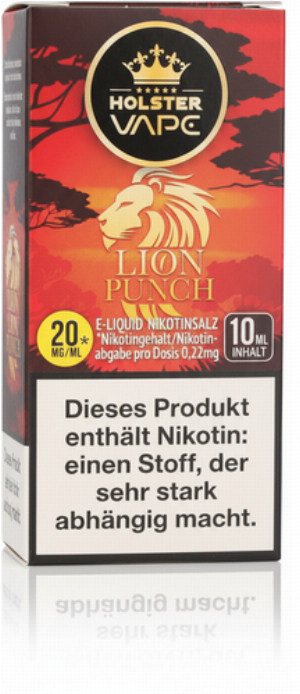 Holster Vape Lion Punch Nikotinsalz Liquid 20mg 10ml