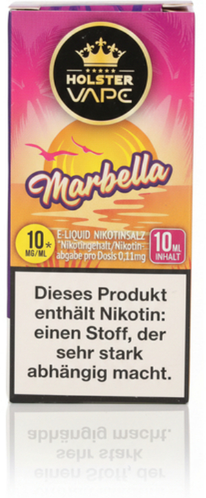Holster Vape Marbella Nikotinsalz Liquid 10mg 10ml