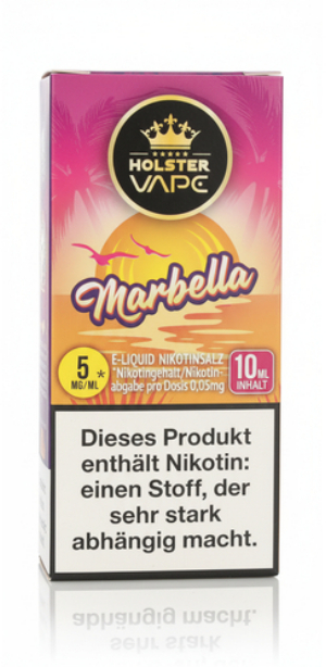 Holster Vape Marbella Nikotinsalz Liquid 5mg 10ml