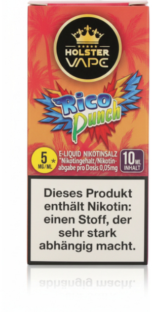 Holster Vape Rico Punch Nikotinsalz Liquid 5mg 10ml