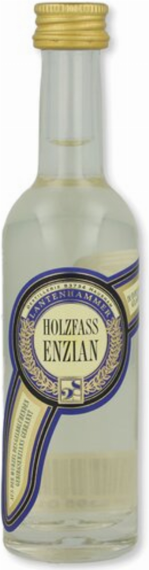 Lantenhammer Holzfass ENZIAN Schnaps 40% vol. 50ml