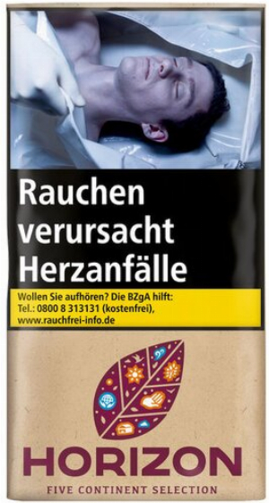 Horizon Tabak ohne Zusatzstoffe 30g Päckchen Zigarettentabak