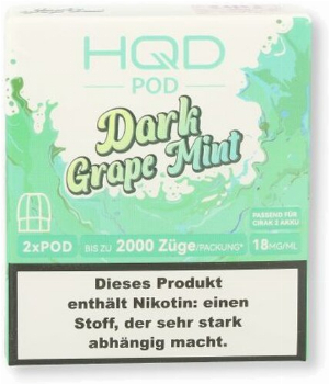 HQD CIRAK 2 Pod Dark Grape Mint 2x2ml 18mg/ml