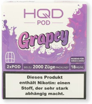 HQD CIRAK 2 Pod Grapey 2x2ml 18mg/ml