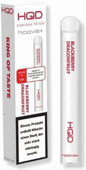 HQD hoova+ Blackberry Dragonfruit Einweg E-Shisha 18mg/ml