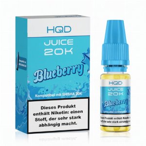 HQD Juice 20K Nikotinsalzliquid Blueberry 10ml 3mg