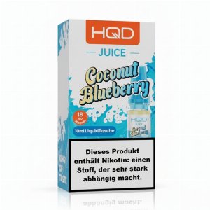 HQD Juice Nikotinsalzliquid Coconut Blueberry 10ml 18mg