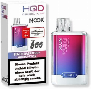 HQD NOOK Lemon Raspberry Watermelon Einweg E-Zigarette 18mg/ml