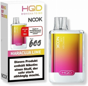 HQD Nook Maracuja Lime Einweg E-Zigarette 18mg/ml