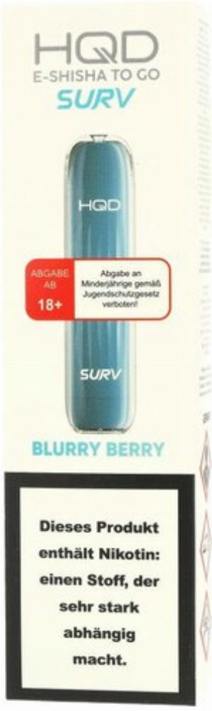 HQD Surv Einweg E-Shisha Blurry Berry 600 Züge 18mg
