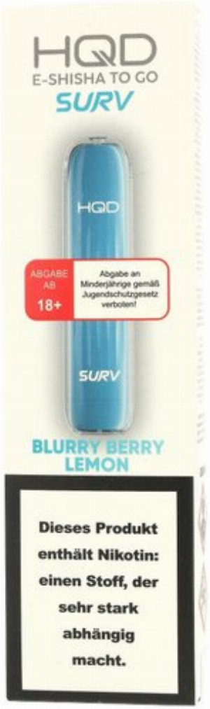 HQD Surv Einweg E-Shisha Blurry Berry Lemon 18mg